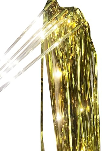 MZRAN 10 Stück LED-Hochzeitsstab mit warmweißem Leuchtstab und Lametta für elegante Feierlichkeits- und Festivaldekorationen, Partydekorationen