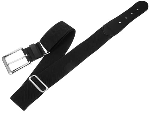 Healeved Cintura da Baseball Elasticizzata Nera Regolabile per Uomo e Donna Cintura Sportiva per Pantaloni da Baseball Accessorio Outdoor per Ragazzi e Adulti