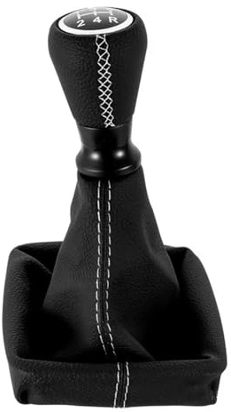 Perilla De Cambio De Marchas Pomo De Palanca De Cambios De 5 Velocidades Para Peugeot 206 406(WHITE)