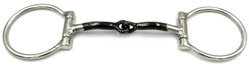 ES0258 JW Sweet Iron Western D-Ringtrense Einfach Gebrochen 10mm, 13.5 cm | Equine Smile Süßeisen Westerngebiss Edelstahl Snaffle D-Ring D-Trense Gebiss Pferd Pony Maulschonend Reitsport Trense