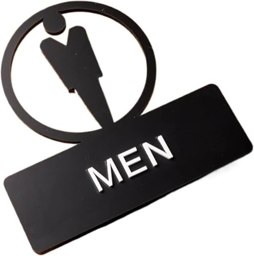 Segnaletica per bagni, Cartello promemoria for toilette for uomini e donne, con scritta Under Hollow