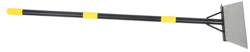 BESPORTBLE Pelle Plate de Jardin Multifonction en Métal Robuste Manche Réglable 127 CM – Grattoir à Neige et Glace Bêche à Désherber pour Pelouse et Entretien des Bordures – Outil