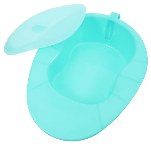 BCOATH Padella da Letto Coperchio per Anziani e Pazienti, Grande e Resistente, Padella Portatile Anti-odore per Uso Domestico e Ospedaliero