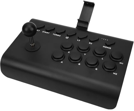Fabater Bâton de Universel pour Console de Jeu, avec Support de Téléphone Extensible et Déclencheur Rapide, pour PC de Jeu Mobile, Commutateur PS, Noir