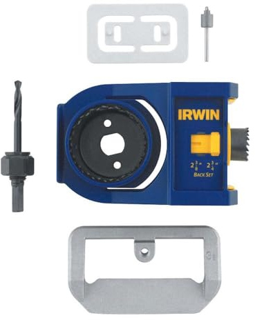 IRWIN Tools Door Lock Installation Kit, Bi-Metal (3111002), Blue