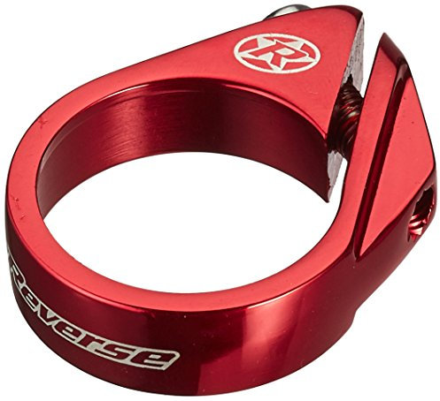 Reverse Sattelklemme mit Schraube, Durchmesser 34,9 mm, Rot