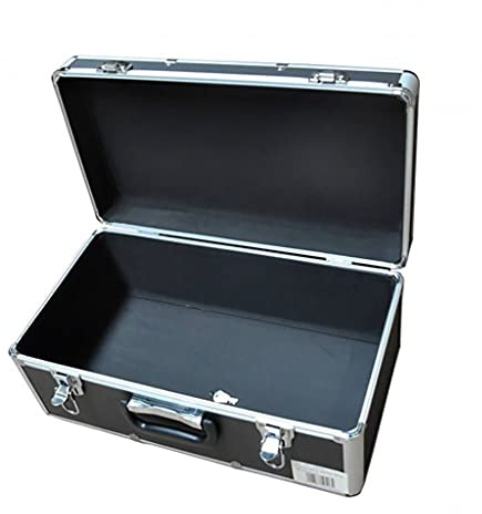 Kreher® Transportkoffer 27L - Robuster Werkzeugkoffer mit Aluminiumrahmen & ABS-Korpus, abschließbar, Metallverschlüsse, Neopren-Innenraum - Große Aufbewahrungsbox für Werkzeug, Kamera & Elektronik