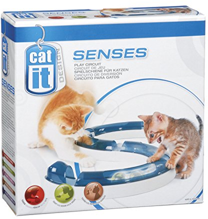 Catit Design Senses Spielschiene, Play Circuit, inklusive Ball, für Katzen, 1 Stück (1er Pack)