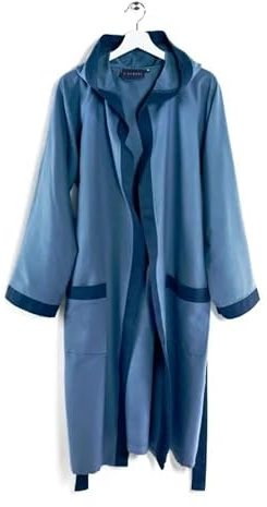Caleffi - Accappatoio Uomo Donna Microfibra Morbido Leggero Assorbente Accappatoio Donna Uomo Rapida Asciugatura, Accappatoio Microfibra Cappuccio Tasche Cintura con Passanti e Gancio + Bag Coordinata