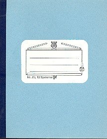 Notenheft Marsch-Format hoch 12 Systeme 40 Seiten 13,5x17 cm fadengeheftet