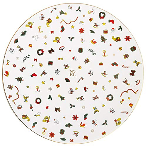 Taitu Noël ORO - Teller flach 31 cm, Platztellet, Tortenteller