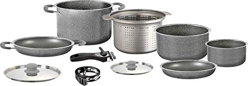 BRUNNER - Set di pentole da Campeggio in Alluminio, 9+1Ø22