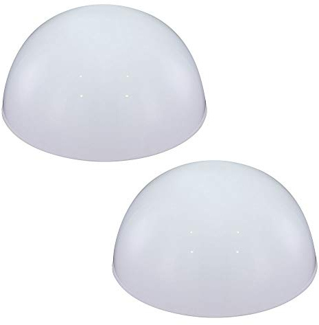 etc-shop Solarleuchte Halbkugel Kugelleuchte Solar Außen Gartendeko Halbkugel, weiß, LED Leuchtmittel, D 20 cm, 1-2-3-4-5er Set, Menge:2