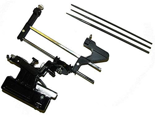 Saw Chain Bar Mounted Manual Sharpener Chainsaws Pro And 3 Files 4mm 4.8mm 5.5mm