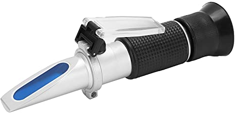 Honig-Refraktometer, 28-62% Brix-Skalenbereich 0,20% Brix-Refraktometer mit Hoher Genauigkeit Tragbares Brix-Meter-Refraktometer mit HD-Okularen für Honig, Ahornsirup und Melasse