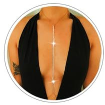 Atentuyi Strass Corpo Catena Oro Cz Y Collana Cristallo Reggiseno Catena Spiaggia Bikini Catena Filo Imbracatura Corpo Accessori Estate Pancia Vita Catena Boho Corpo Gioielli Per Donne E Ragazze