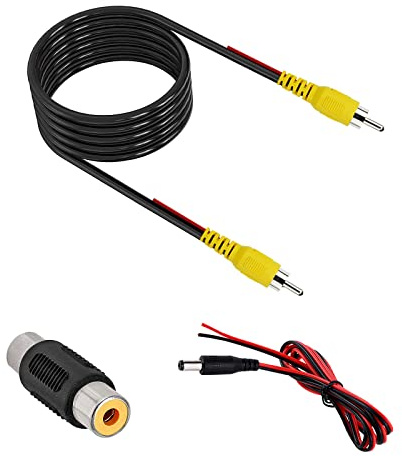 VOJKOREL Upgraded Double Shielded RCA Video Cable for Display and Reversing Camera Connection AV Extension Cable,Car Rear View Camera Video Cable (20FT/6M).