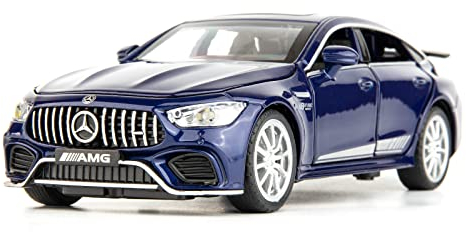 TGRCM-CZ 1/32 Diecast Car Compatible with Benz AMG GT63 Model Car Pull Back with Sound and Light Toy Car for Boys Girls Adult Gift(Blue)