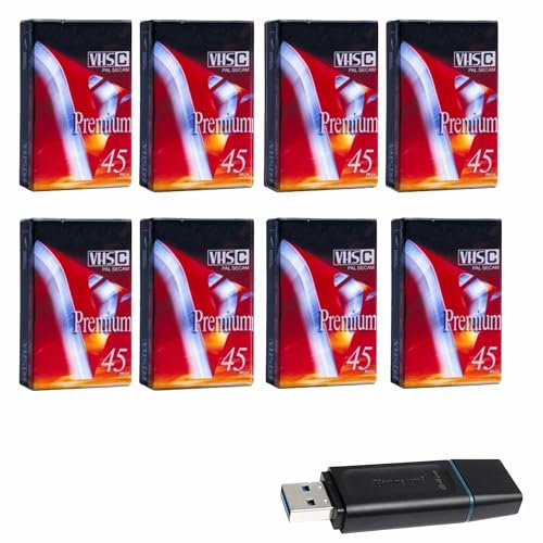 Riversamento, trasferimento videocassette VHSC su Pendrive o Dvd (8 VIDEOCASSETTE SU PENDRIVE)