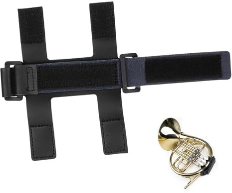 Toyvian Waldhorn Handschutz Anti Rutsch Handgriff PU Verstellbare Handschlaufe Horn Schutzpolster Weiches Instrumentenpolster Zubehör für Waldhorn