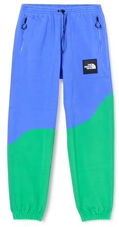 THE NORTH FACE NF0A89GG0IG1 M TNF X YINKA Ilori Fleece Pant Pantaloni Sportivi Uomo Solar Blue/Optic EMERAL Taglia M