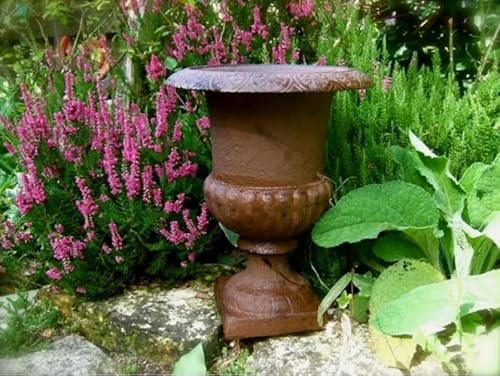 Pflanzgefäß, französische Amphore, Franka, Blumenamphore, Gusseisen 6,9 kg