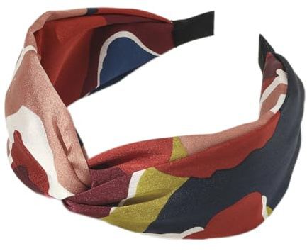 Cerchietti per capelli da donna, con nodo largo, antiscivolo, alla moda, accessori per capelli, accessorio per capelli, accessorio per capelli, colore rosso arancio