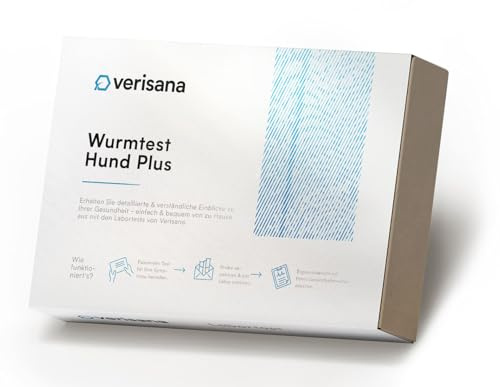 Verisana | Wurmtest Hund Plus | Umfassende Parasitenprüfung | Schützen Sie Ihren Hund vor Lungenwürmern, Giardien und mehr | Einfache Probenentnahme zu Hause
