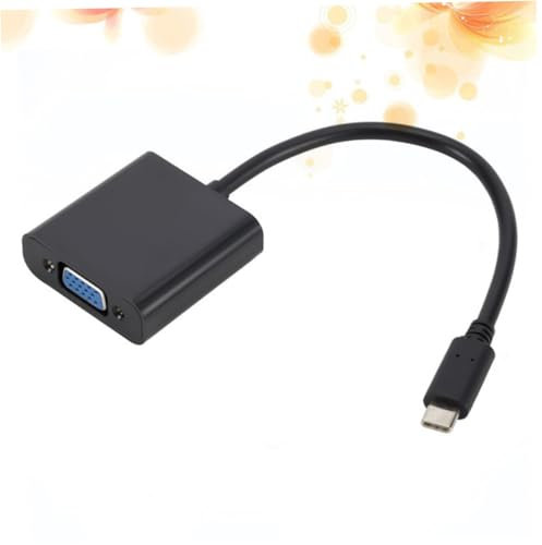 KONTONTY Adaptateur Type-c vers Vga Femelle Câble Convertisseur USB-c pour Écran De Projecteur TV Résolution Jusqu