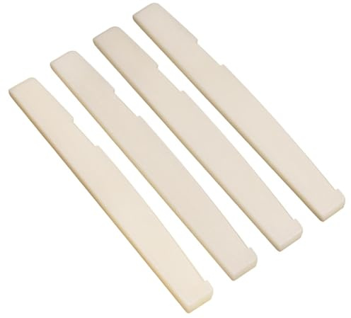 Steg-Sattel – Gitarrensattel | Akustikgitarre Stegstifte | Gitarrensaitenende Knochenmutter Steg-Sattel | Schlitzgitarre Knochensattel | Akustikgitarre Ersatzteile für Instrument