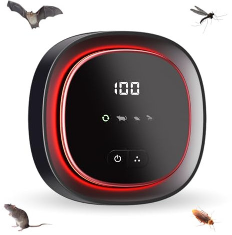 2025 Upgrade ultrasonic pest repeller,mouse repeller plug in,4-in-1 rodent repellent ultrasonic for House,Effective against rats, rodents, mosquitoes, spiders, cockroaches, etc.