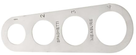 iplusmile Outil De Mesure De Pâtes Inoxydable Avec 4 Trous, Règle Calibrée Pour Portions Précises De Spaghettis, Ustensile Cuisine Pratique Pour Chefs Et Usage Domestique