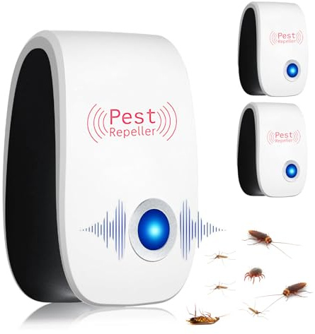 Skield Milbenstecker Bugshield Ultraschall Gegen Milben 2 Stück, Skield Bug Shield Milben, Plug & Play Für Schlafzimmer & Wohnbereiche (2)