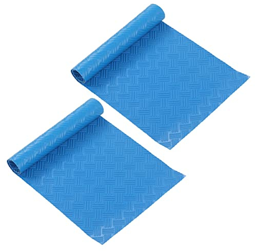 Swimming Pool Ladder Mat Rubber Protective Floor Step Pad for Safety with 2Pcs Set Kit 60x24x0.1cm