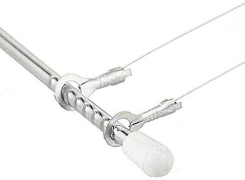 Riuulity Filo Livellatore Tagliatorta Regolabile, Affettatorta in Acciaio Inossidabile per Torte a Strati, con Piedini Stabili per Tagli Uniformi, per gli Appassionati di Pasticceria Acciaio (SILVER)