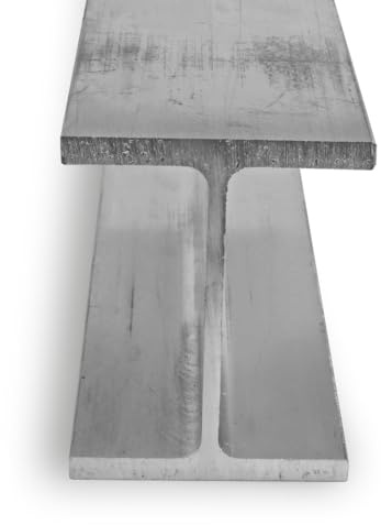 6061 Aluminum I-Beam, Unpolished (Mill) Finish, Extruded, T6-Temper, ASTM B221, Equal Leg Length, Squared Corners, 2-1/2 Leg Lengths, 3 Width, 0.26 Wall Thickness, 48 Length, OnlineMetals