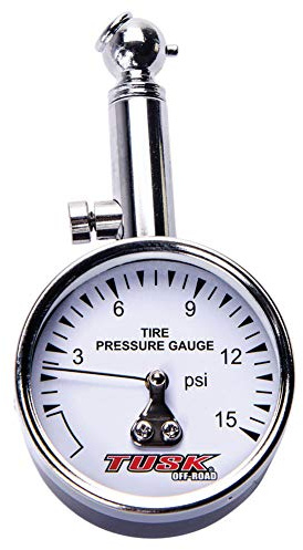Tusk Low Pressure Dial Tire Gauge – Accurate PSI Measurement for ATV, UTV, and Motorcycle Tires