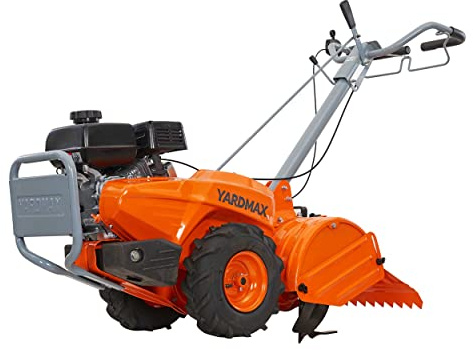 YARDMAX 18 in. 212 cc Gas OHV Engine Rear Tine Tiller with Dual Rotating Tilling