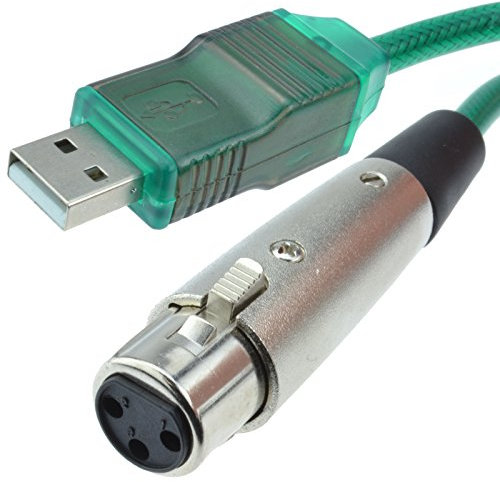kenable USB Mic Audio Interface USB TO XLR PC to Microphone Adapter Cable 3m [3 metres]