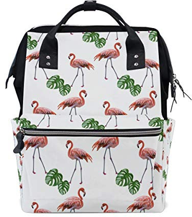 MONTOJ Neon Flamingo Canvas-Reisetasche Campus-Rucksack One Size 2