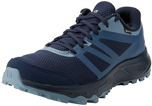 SALOMON Trailster 2 Gore-tex dam Trailrunning Skor, Blå marinblå blazer Sargasso Sea Flint Stone, 41 1/3 EU