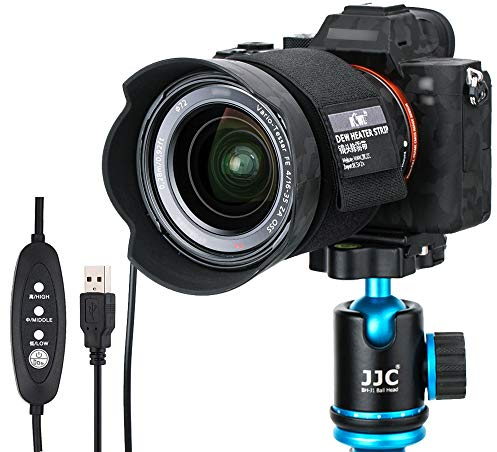 KIWIFOTOS Lens Warmer Dew Heater Strip with Temperature Regulator for Universal Camera Lens Telescopes Eyepieces Heating, Dew Remover Lens Heater Warmer