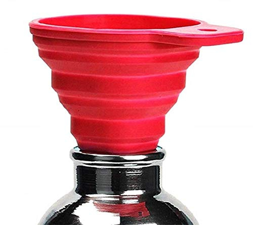 Imbuto silicone pieghevole per olio idea regalo originale resistente alte temperature viaggio rosso visto in tv ottima qualità accessori cucina domestici