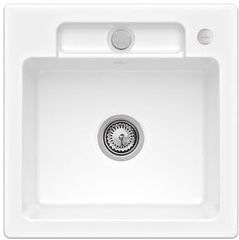 Villeroy & Boch Siluet 50 S Snow White – 3345 02 KG Keramikspüle Exzenterbetätigung