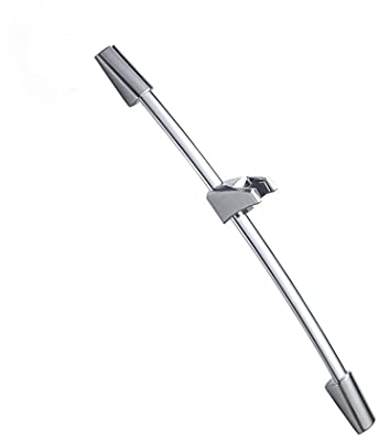 LIOPJH Barre de douche pour pommeau de douche - Colonne de douche réglable - Fixation murale avec support de fixation - Barre coulissante
