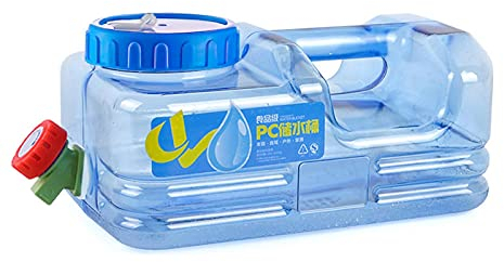 Bottiglia d'acqua pura minerale, secchio portatile con manico, bottiglia di ricambio con chiusura a scatto, in plastica riutilizzabile per la casa all'aperto