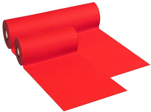 emmevi Tappeto Moquette Antiscivolo Passatoia Rossa Marciapiede Negozio Scale Corridoio Chiesa 200x1400 Cm