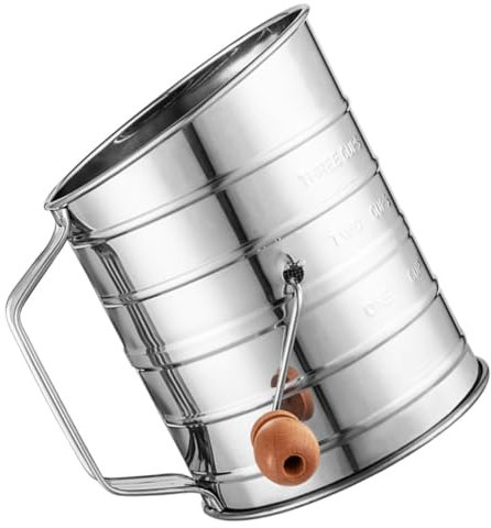 Cabilock Tamiz De Harina De Acero Inoxidable Tazas Malla Fina para Repostería Tamizar Harina Azúcar Impalpable Ingredientes Secos