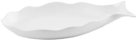 Cabilock Assiette À Poisson En Céramique Pour Servir Des Aliments À La Vapeur Plateau À Poisson Au Design Moderne Pour Un Dîner Divertissant Facile À