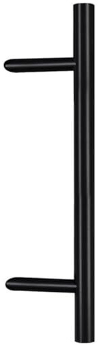 WeRo Haustürgriff Stangengriff mit schrägen Stützen schwarz Feinstruktur RAL 9005 Länge L:350 Achsmaß B:210mm